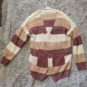 SHEIN Multicolor Striped Cardigan